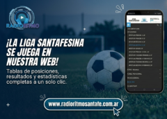 ¡Radio Ritmo va por más! Lanzamos nuestras estadísticas y posiciones propias de Liga Santafesina de Fútbol